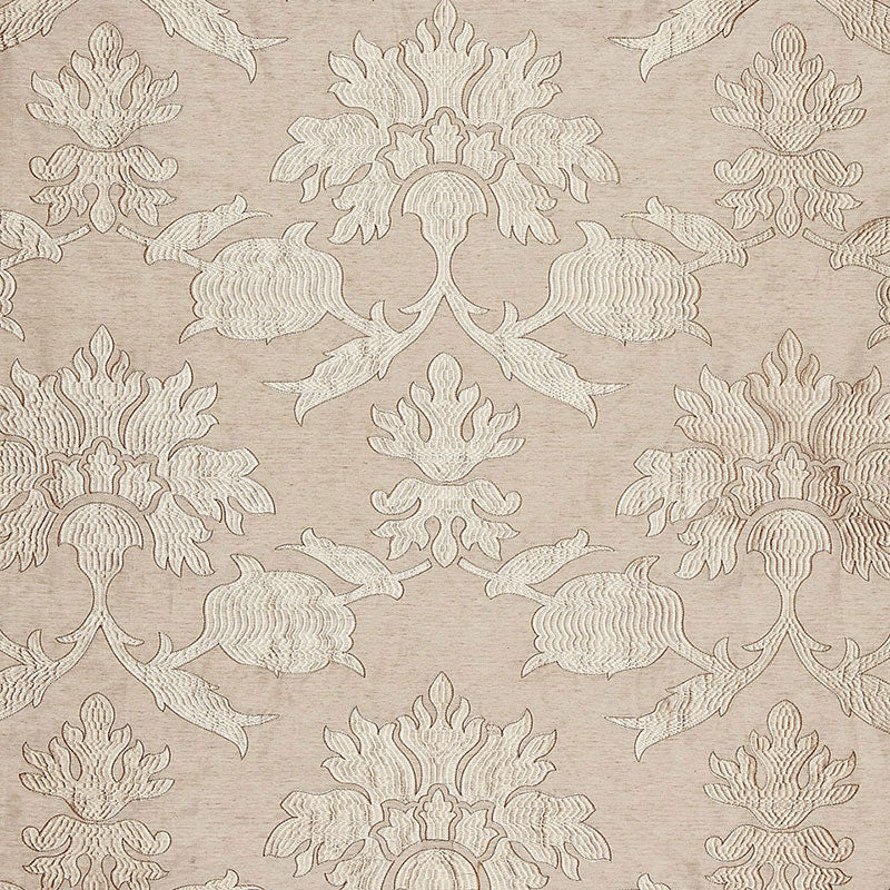 Search 65290 Roussillon Embroidery Greige by Schumacher Fabric