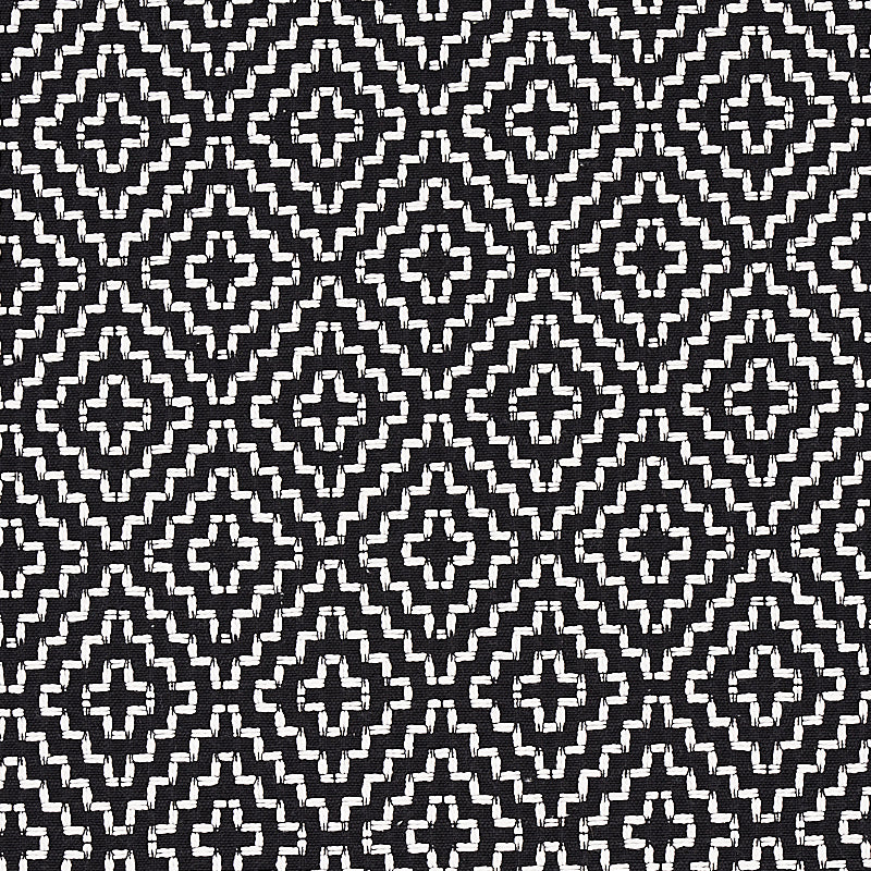 Select 65626 Soho Weave Black by Schumacher Fabric
