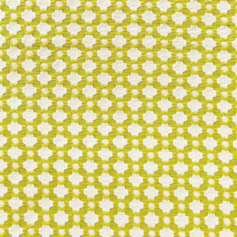 Search 65680 Betwixt Chartreuse / Ivory by Schumacher Fabric