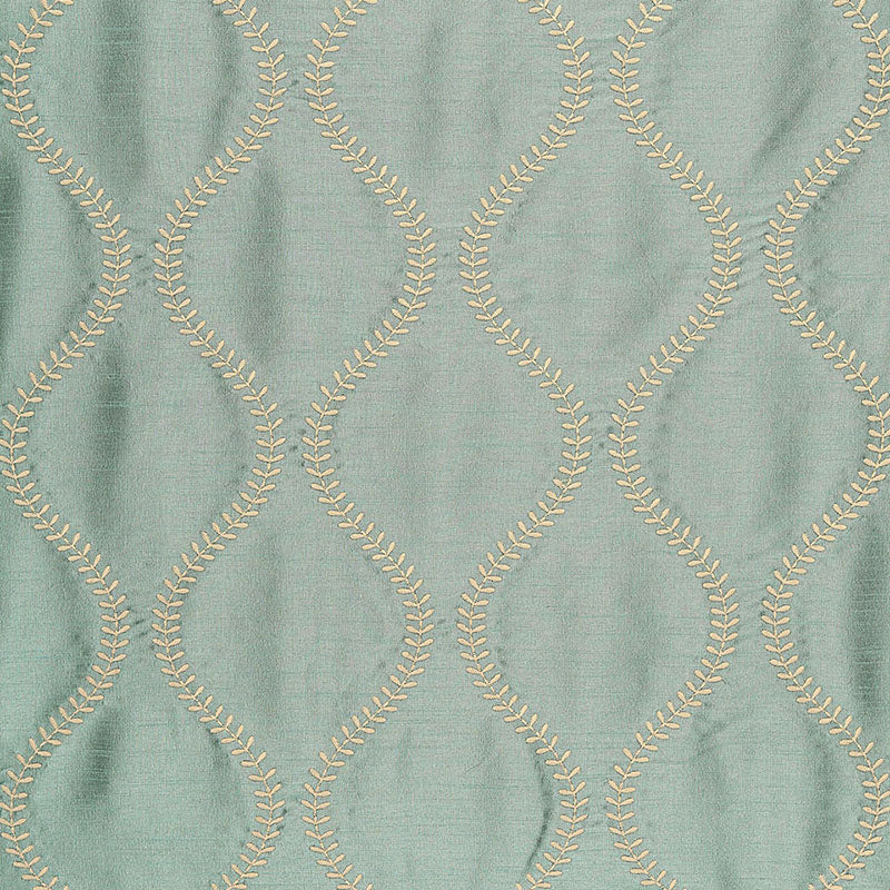 Purchase 65753 Agadir Embroidery Aqua by Schumacher Fabric