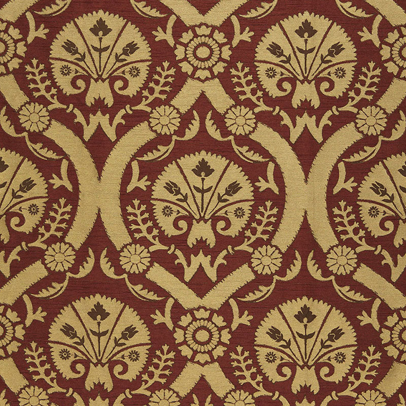 Shop 65771 Taza Damask Spice by Schumacher Fabric