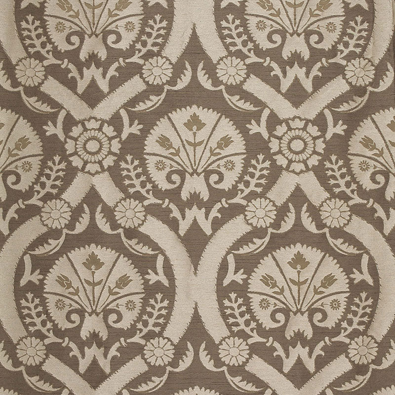 Looking 65772 Taza Damask Chanterelle by Schumacher Fabric