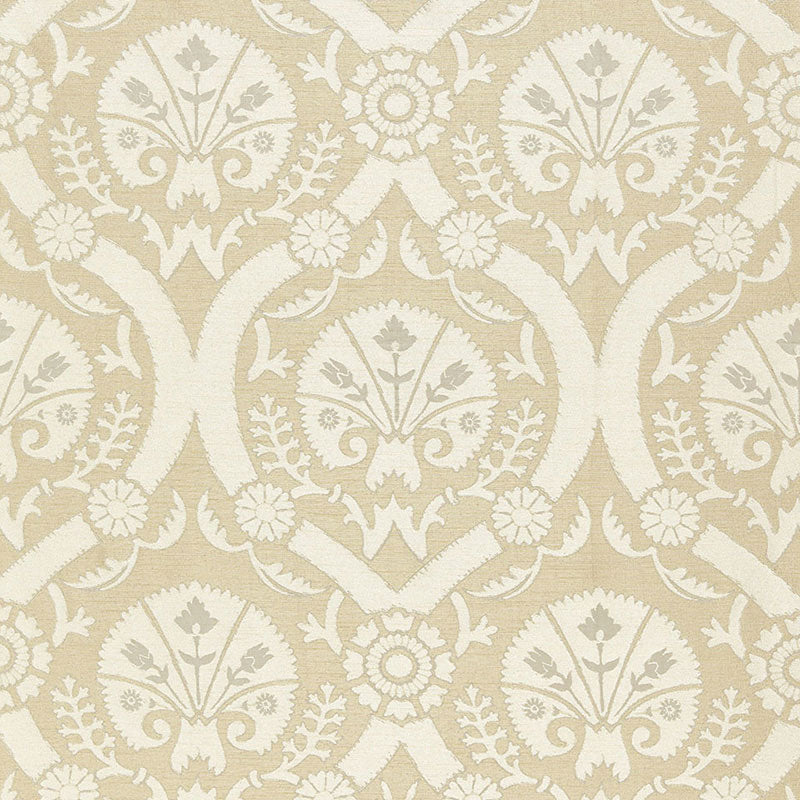 Order 65773 Taza Damask Champagne by Schumacher Fabric