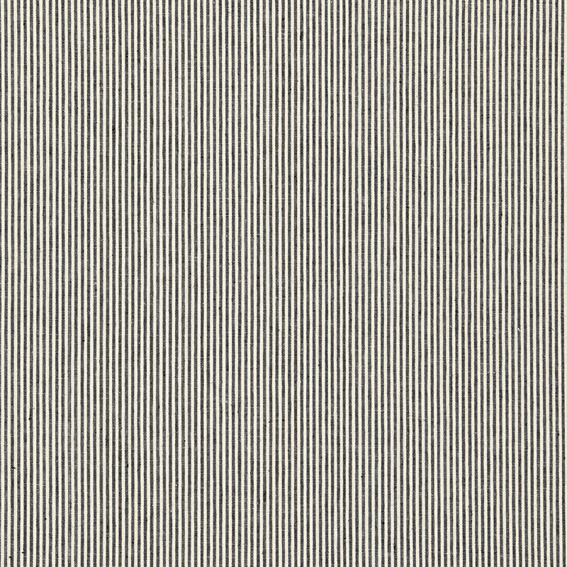 Select 65981 Wesley Ticking Stripe Ebony by Schumacher Fabric
