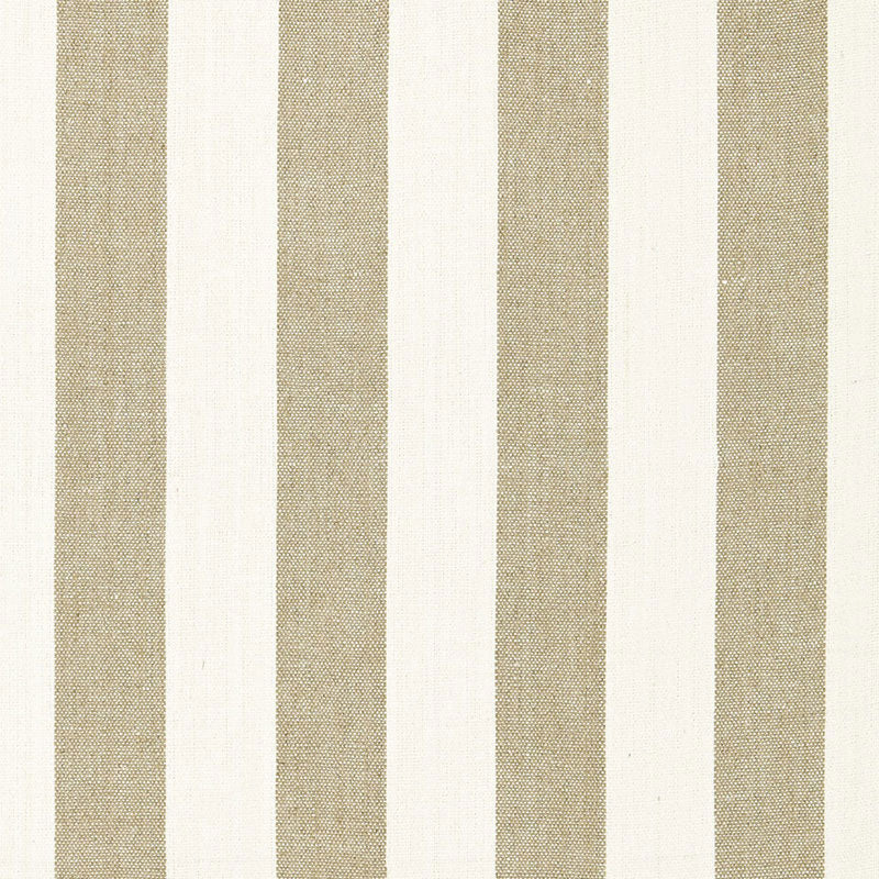 View 66071 Augustin Linen Stripe Linen / Ivory by Schumacher Fabric