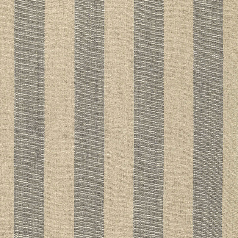 66074 schumacher augustin linen stripe steel linen fabric