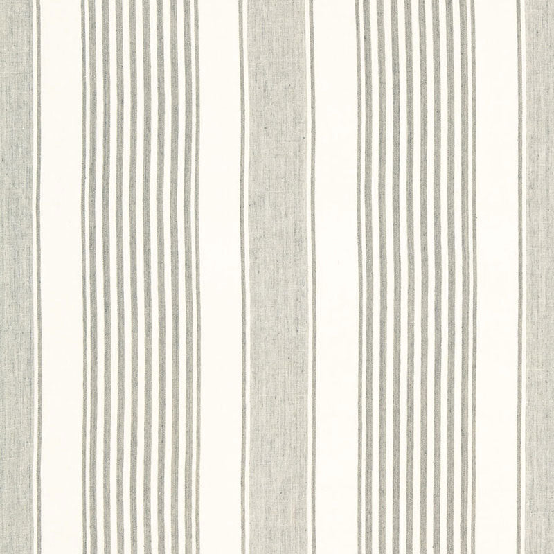 Save 66092 Summerville Linen Stripe Gull by Schumacher Fabric
