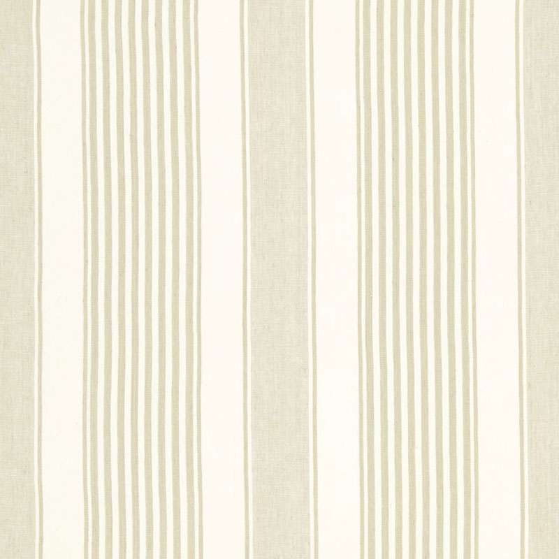 Acquire 66093 Summerville Linen Stripe Dune by Schumacher Fabric