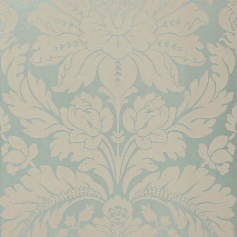 Save 66561 Anvers Damask Azure by Schumacher Fabric