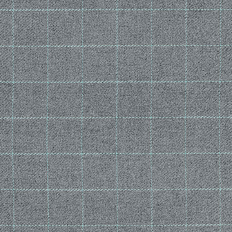 Order 66773 Bancroft Wool Plaid Oxford Grey by Schumacher Fabric