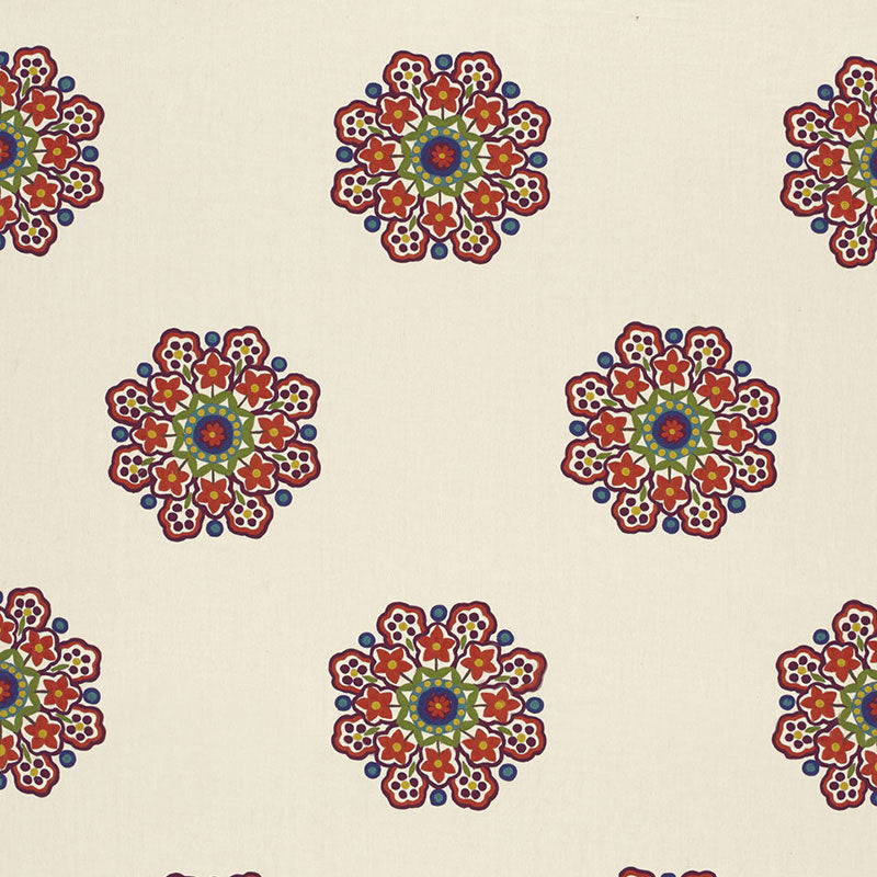 Save 66821 Chennai Linen Embroidery Festival by Schumacher Fabric