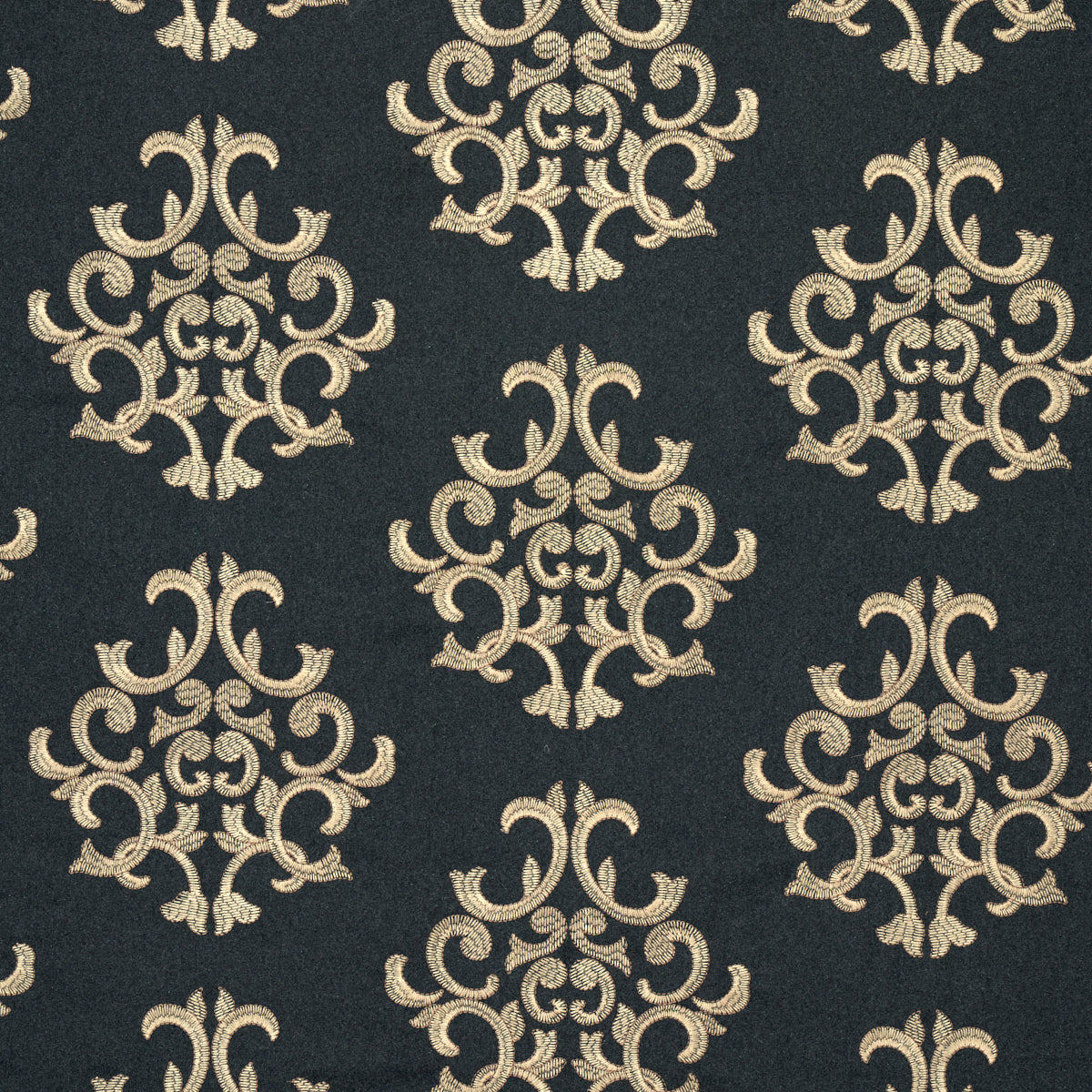 Acquire 66830 Byron Embroidered Wool Charcoal by Schumacher Fabric