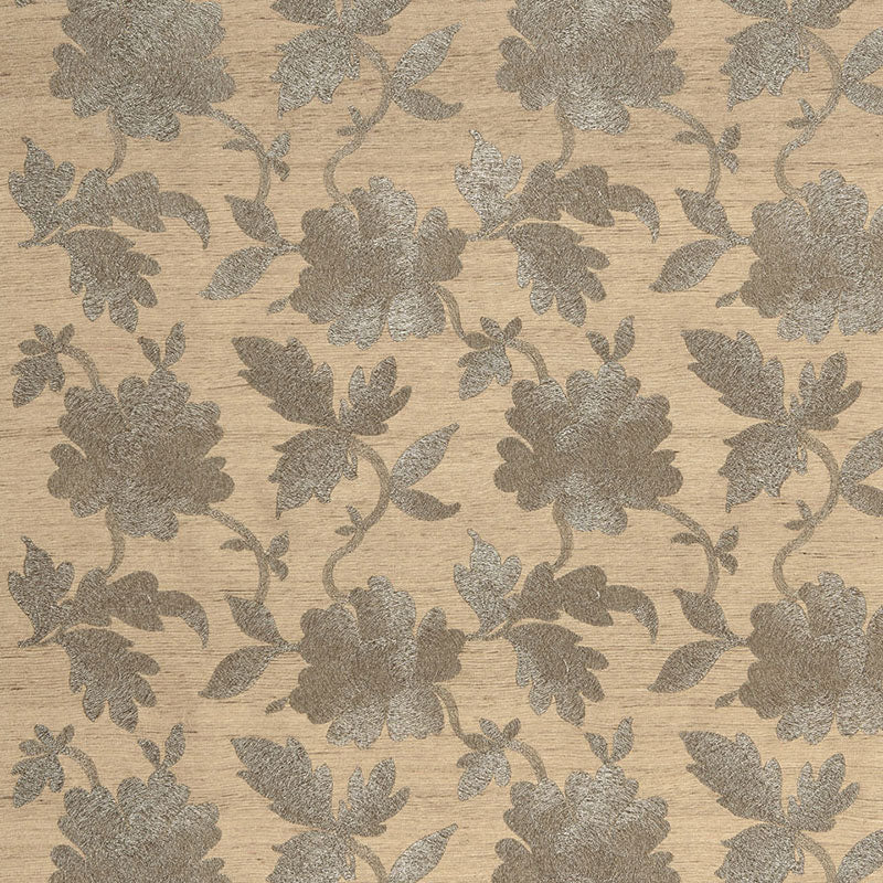 Save 66850 Moon Garden Pewter by Schumacher Fabric