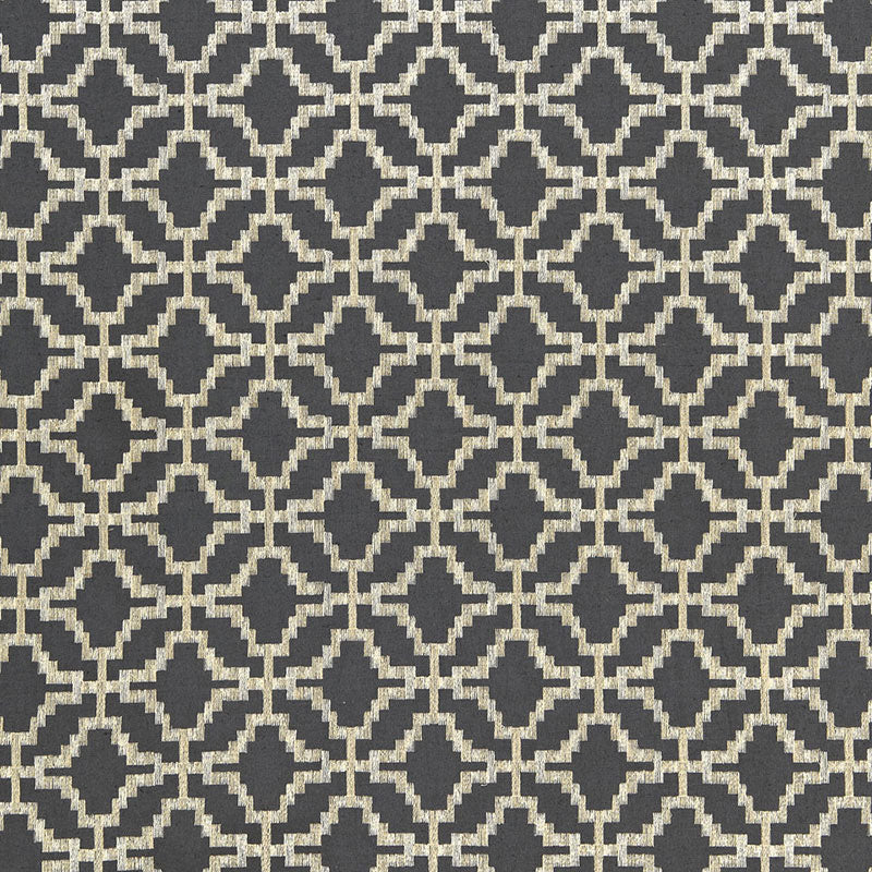 Find 67010 Sarana Linen Embroidery Carbon by Schumacher Fabric