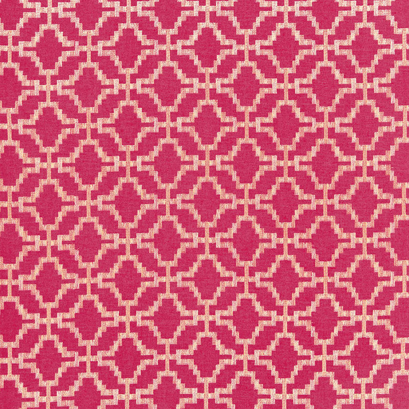 Buy 67012 Sarana Linen Embroidery Raspberry by Schumacher Fabric