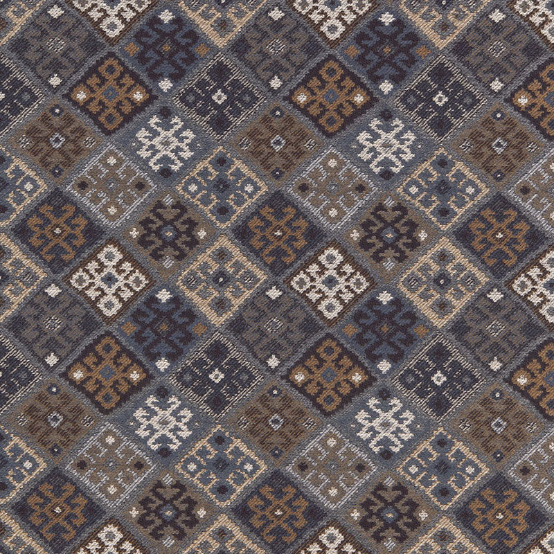Search 67141 Kilim Weave Denim by Schumacher Fabric