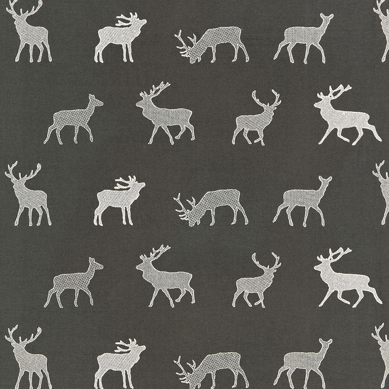Search 67160 Caribou Embroidery Charcoal by Schumacher Fabric