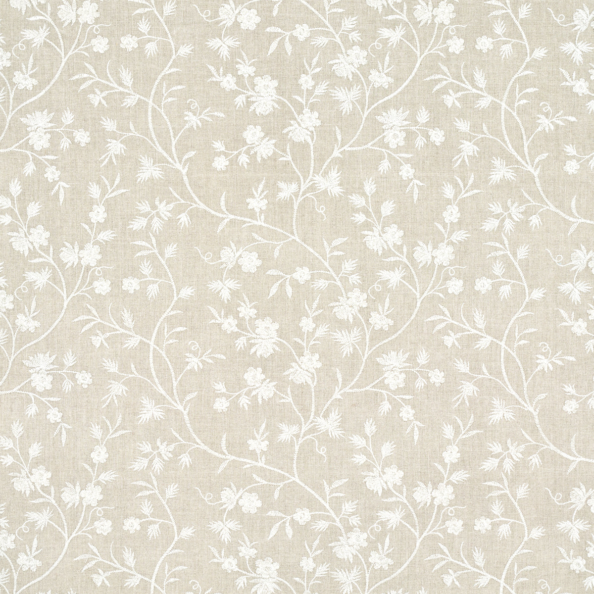 Search 67190 Wildflower Embroidery Linen by Schumacher Fabric