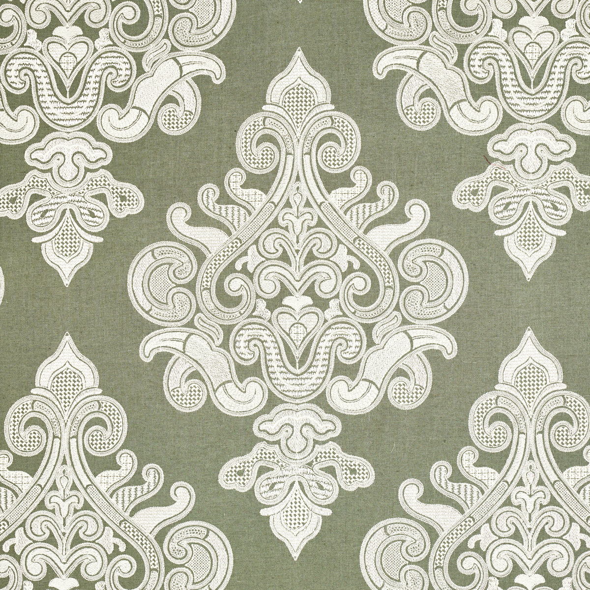 Select 67580 Angkor Embroidery Peat by Schumacher Fabric