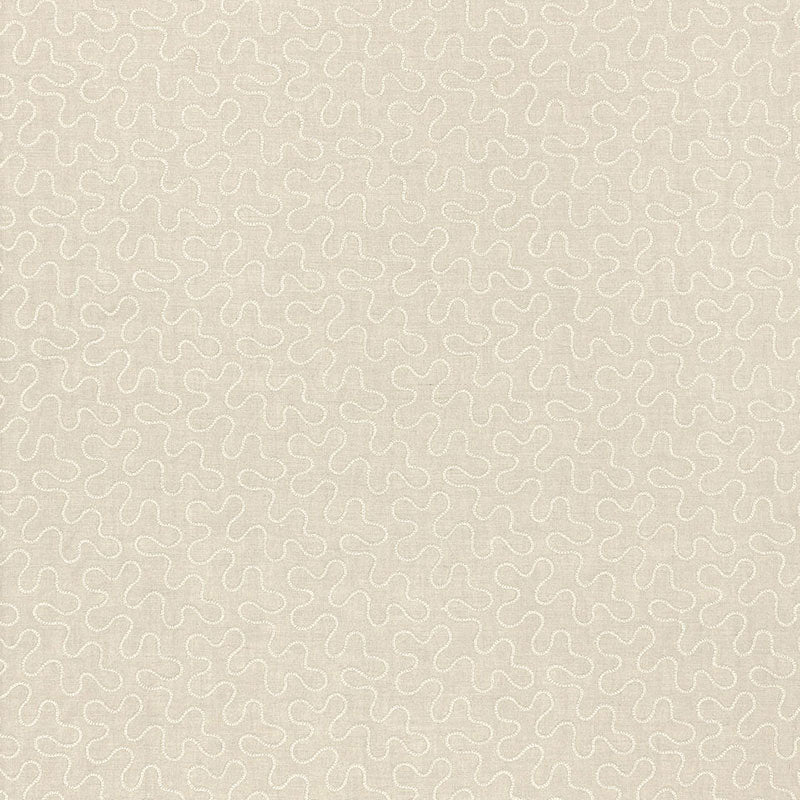Acquire 67601 Meander Embroidery Linen by Schumacher Fabric