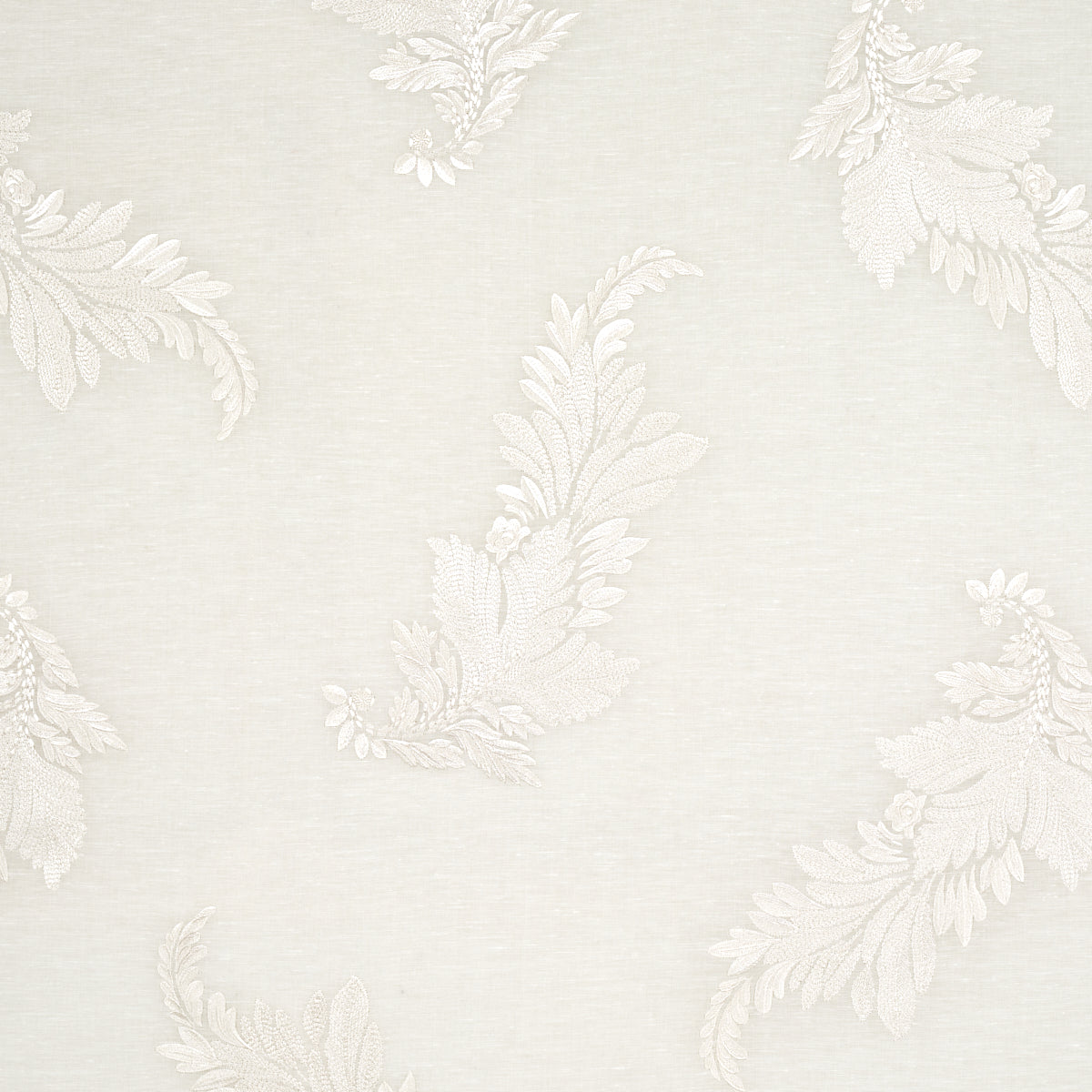 Order 67710 Contessa Embroidery Ivory by Schumacher Fabric