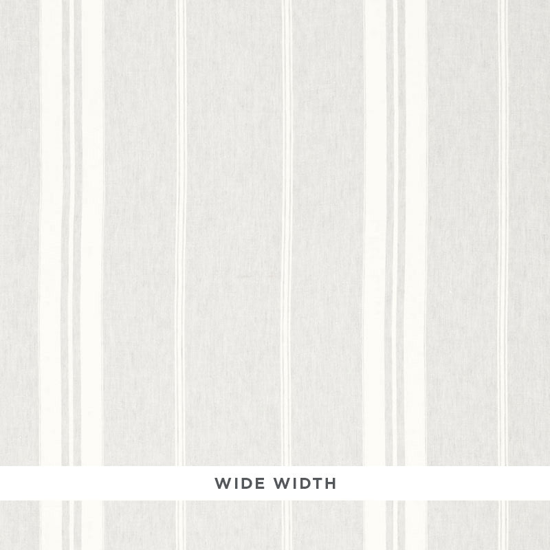 Looking 67861 Oasis Linen Stripe Fog by Schumacher Fabric