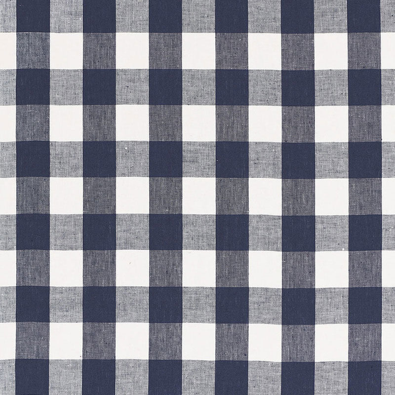 Order 68015 Key West Check Navy by Schumacher Fabric