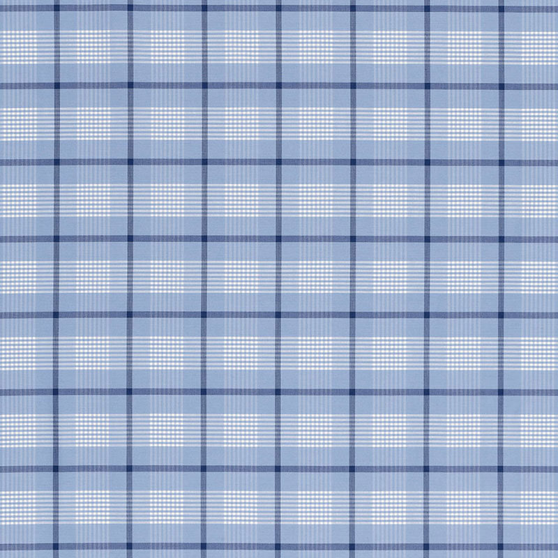 Buy 68021 St. Lucia Plaid Cornflower by Schumacher Fabric