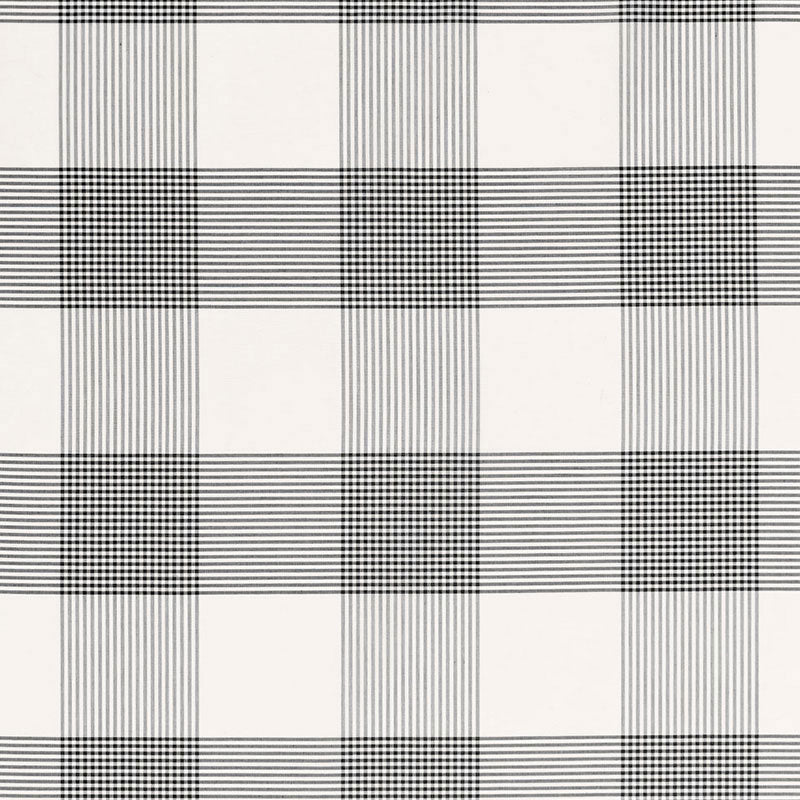 Shop 68035 Antigua Plaid Jet by Schumacher Fabric