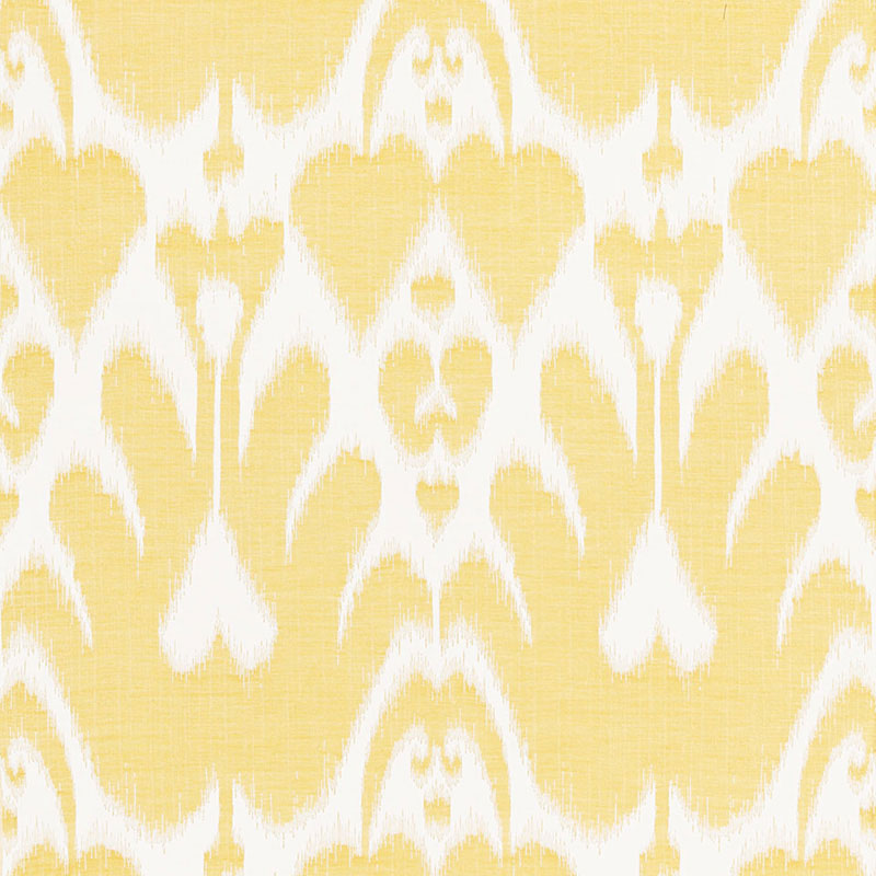 Order 68580 Lela Cotton Ikat Canary by Schumacher Fabric