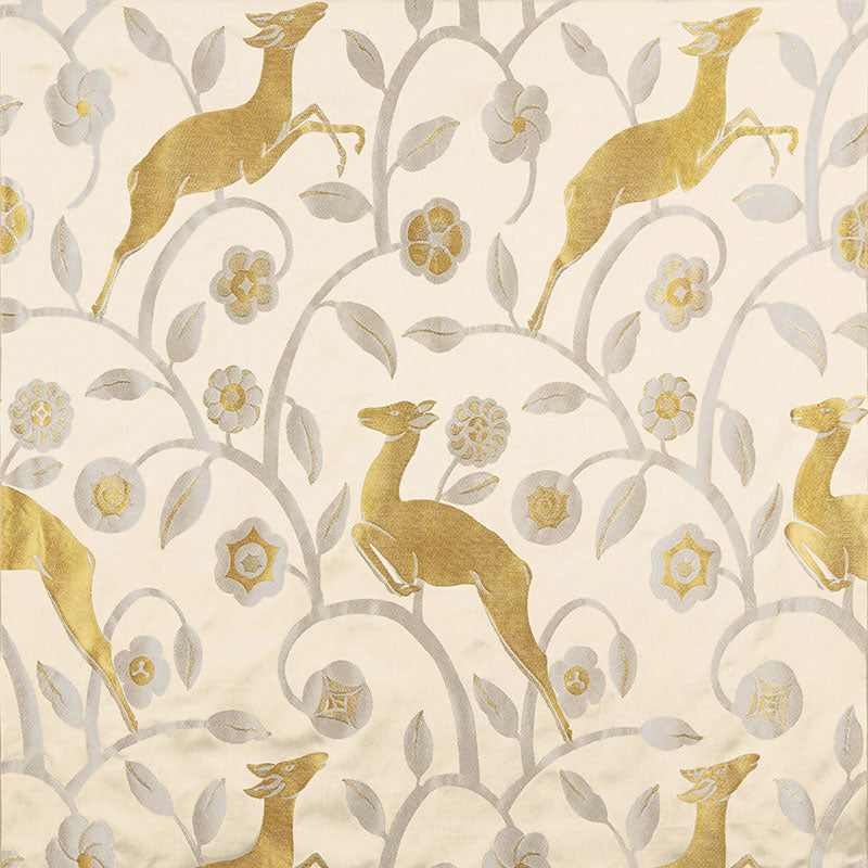 Purchase 68911 Les Gazelles Au Bois Ecru by Schumacher Fabric