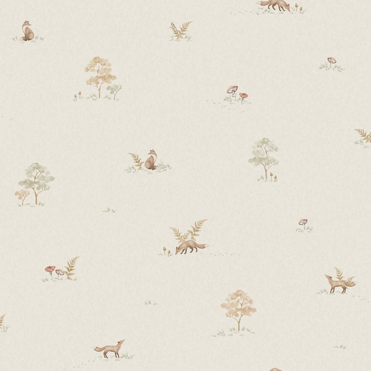 Purchase 6923 | Little Fox, Soft Neutral - Borastapeter Wallpaper