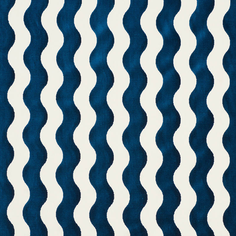 Search 69423 The Wave Navy by Schumacher Fabric