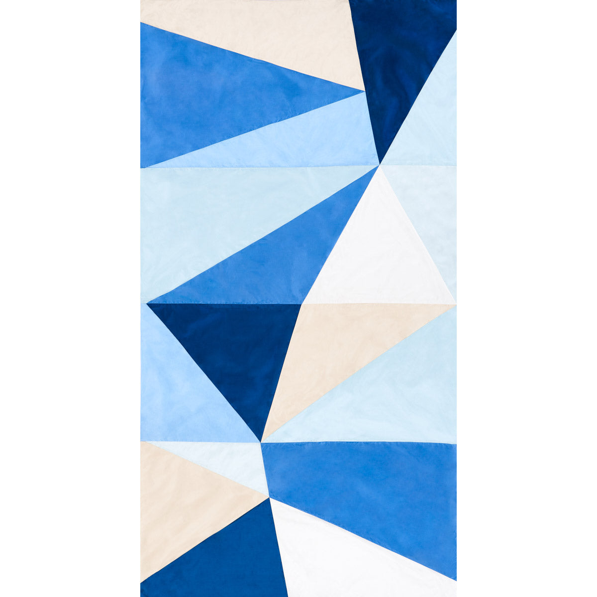 Purchase 69454 Cubist Silk Panel, Blue by Schumacher Fabric