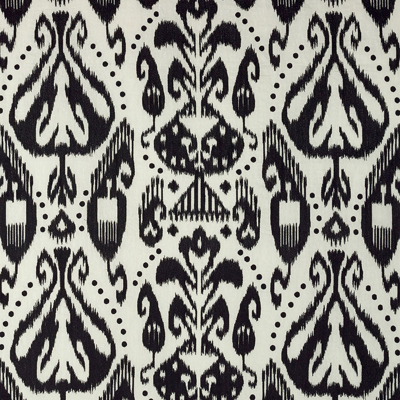 Select 69482 Kiva Embroidered Ikat Raven by Schumacher Fabric