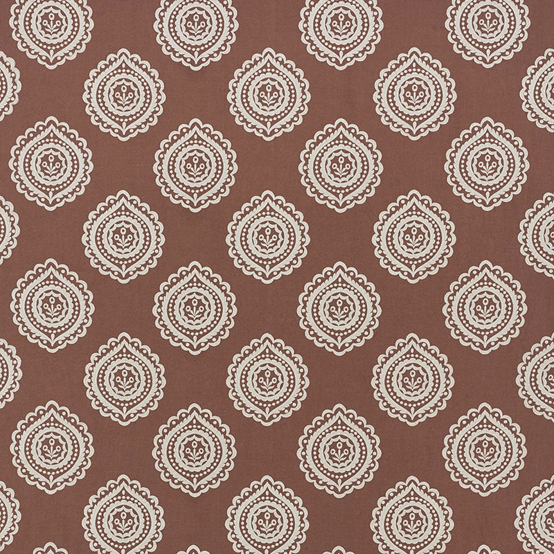 Search 70203 Olana Linen Embroidery Cafe Mocha by Schumacher Fabric