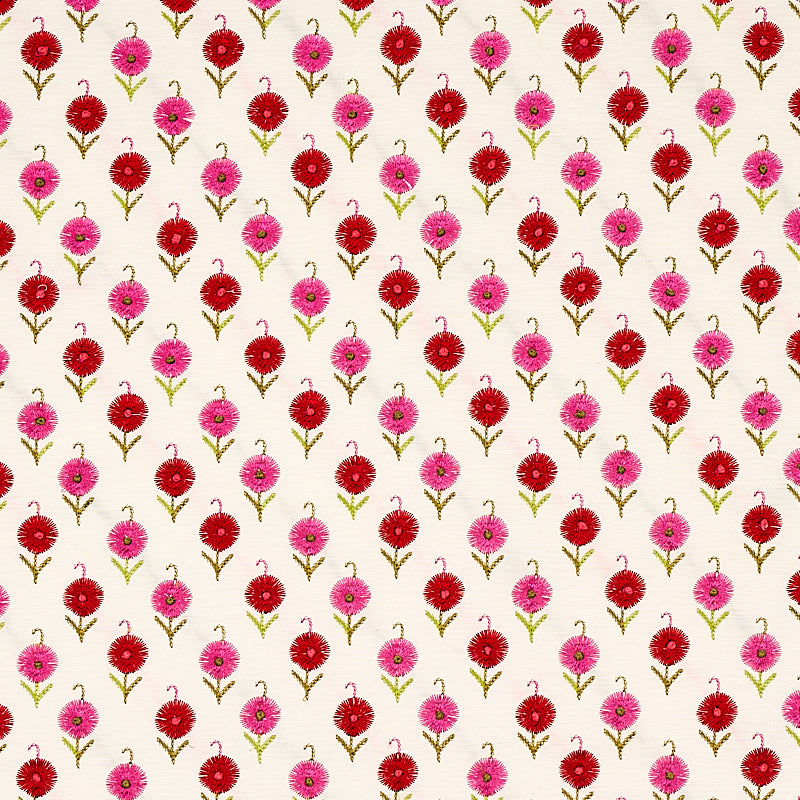 Acquire 70211 Avodica Embroidery Azalea by Schumacher Fabric