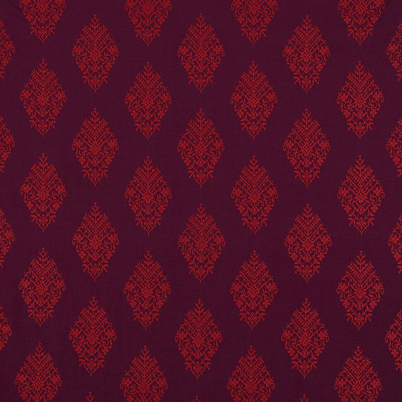 Looking 70224 Zinda Embroidery Berry by Schumacher Fabric