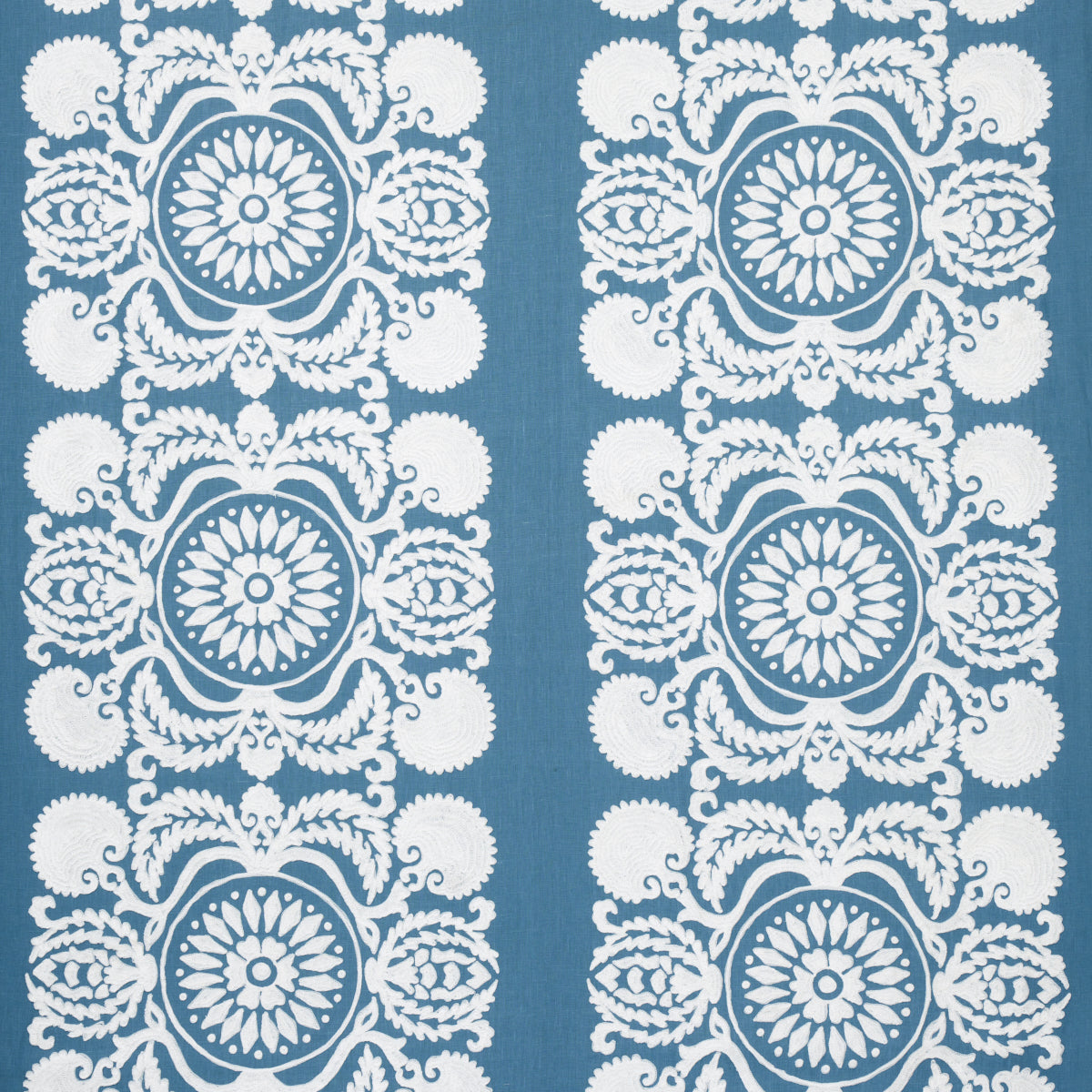 Purchase 70262 Castanet Embroidery, Chambray by Schumacher Fabric