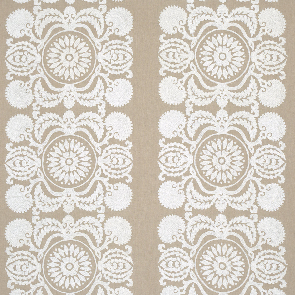 Purchase 70264 Castanet Embroidery, Natural by Schumacher Fabric