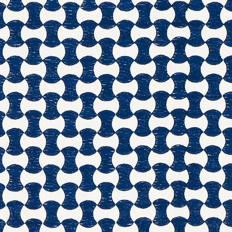 View 70373 Nolita Embroidery Navy by Schumacher Fabric