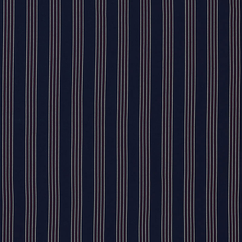 Search 70900 Bibione Stripe Navy Red by Schumacher Fabric