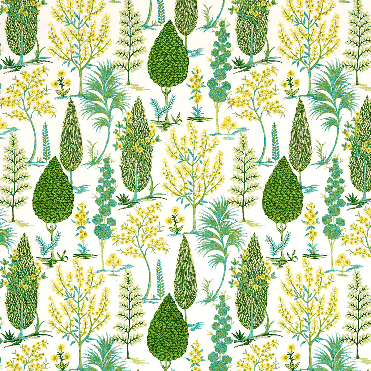 Purchase 71472 Pandora Embroidery, Green by Schumacher Fabric