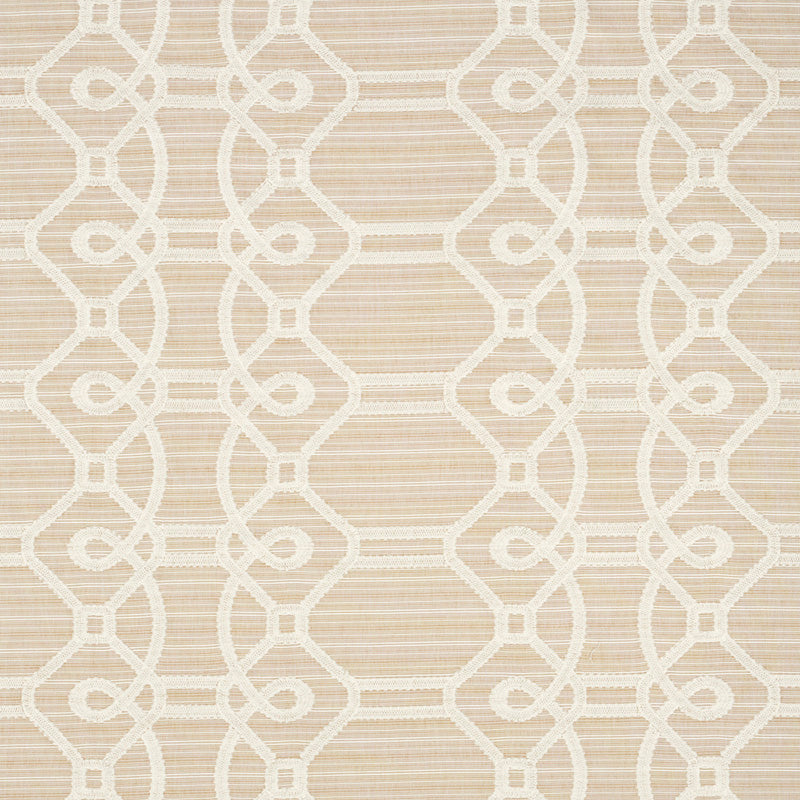 Buy 71934 Ziz Embroidery Natural by Schumacher Fabric