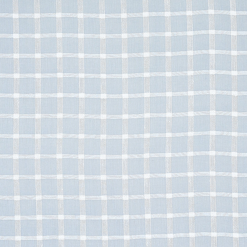 Buy 72074 Pauline Check Casement Chambray by Schumacher Fabric