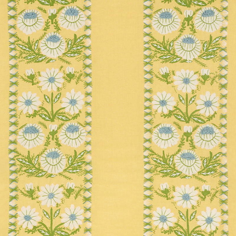 Buy 72333 Marguerite Embroidery Buttercup by Schumacher Fabric