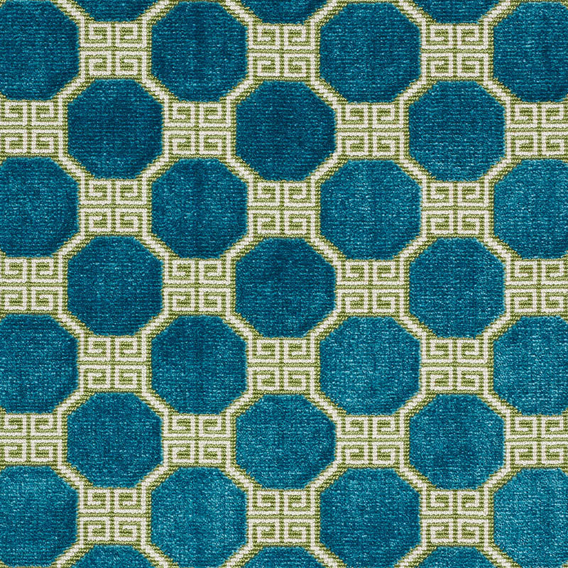 Purchase 72794 Octavia Velvet Peacock by Schumacher Fabric