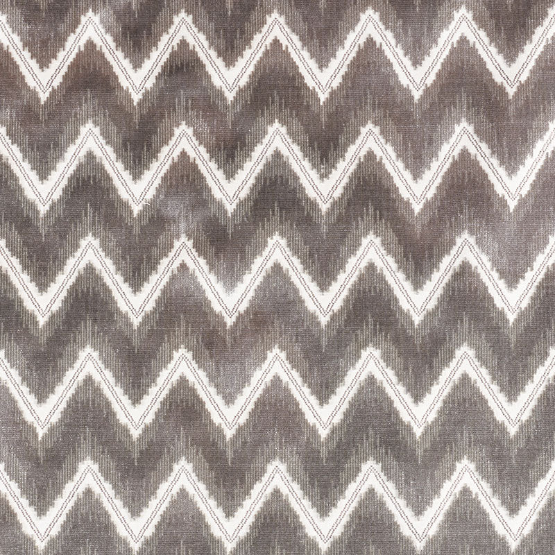 Find 72841 Chevron Velvet Grey by Schumacher Fabric