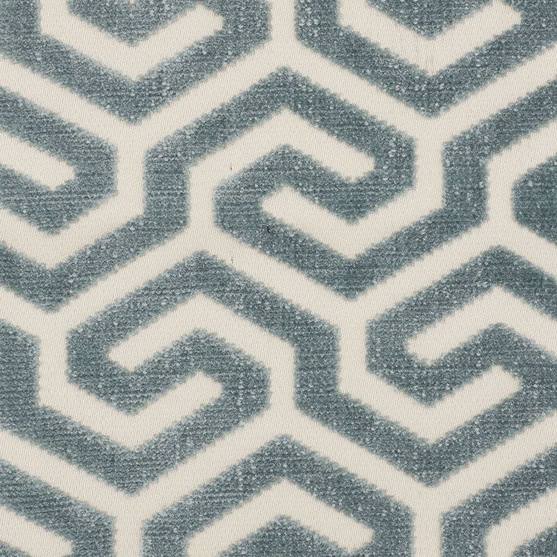 Purchase 73100 Ming Fret Velvet Mineral by Schumacher Fabric