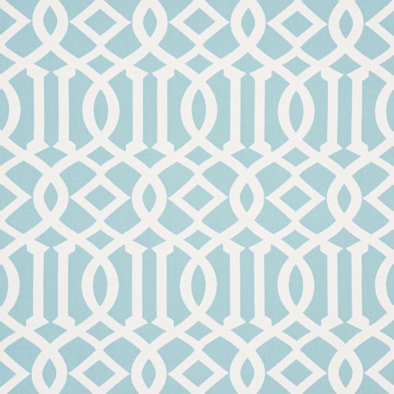 Search 73161 Imperial Trellis Indoor/Outdoor Aqua by Schumacher Fabric